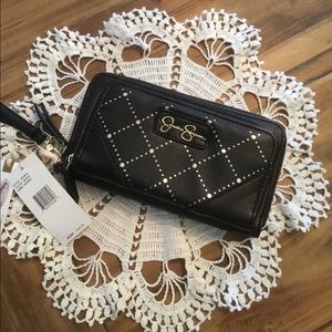 Jessica Simpson Black Patrice Wallet Wristlet NWT
